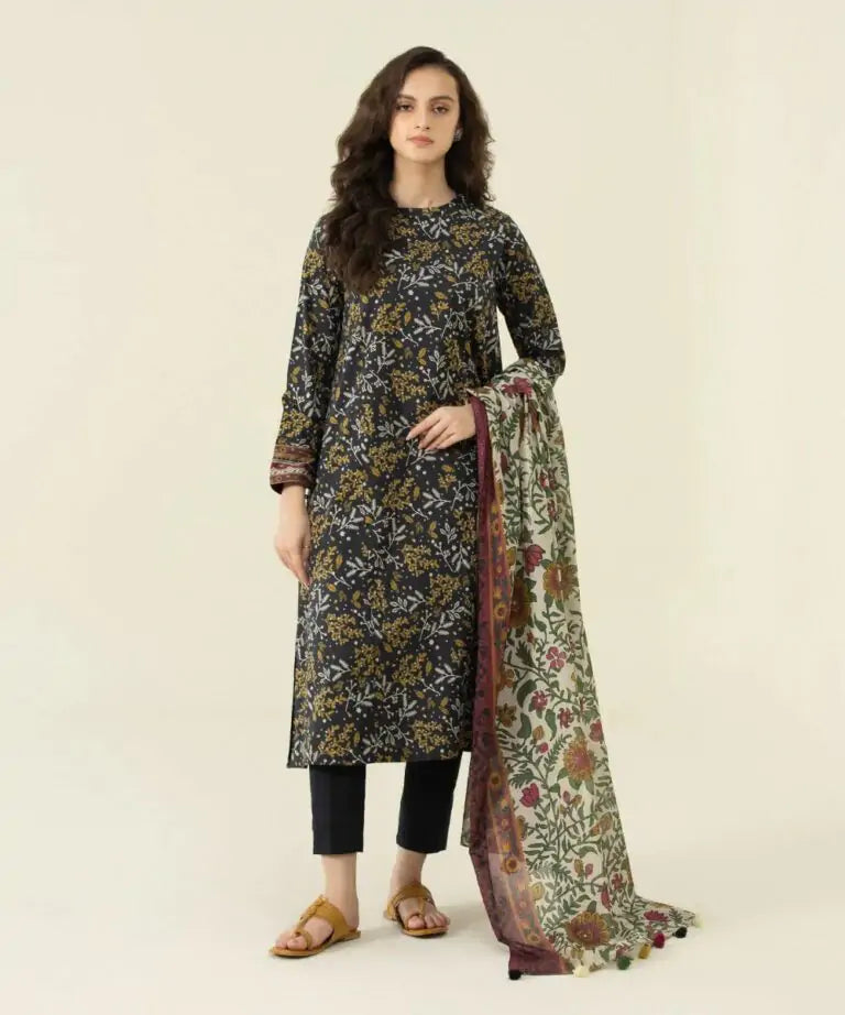 Ethnic 2PC Lawn Chickenkari Suit