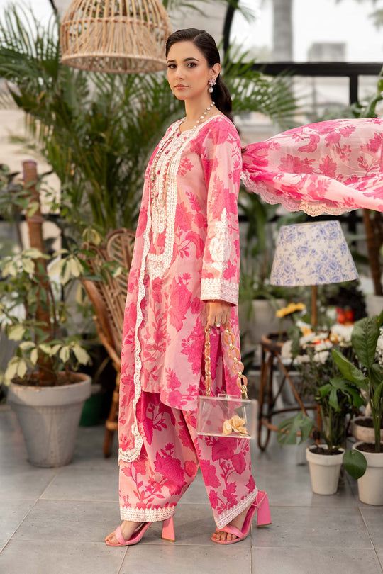 Maria B 3PC Embroidered Lawn Suit