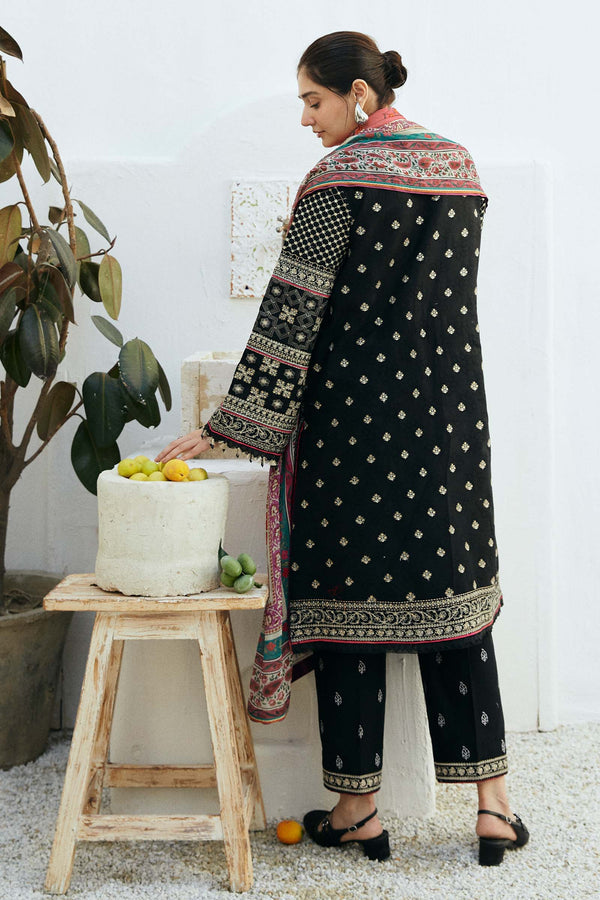 Zara Shahjahan 3PC Embroidered Lawn Suit