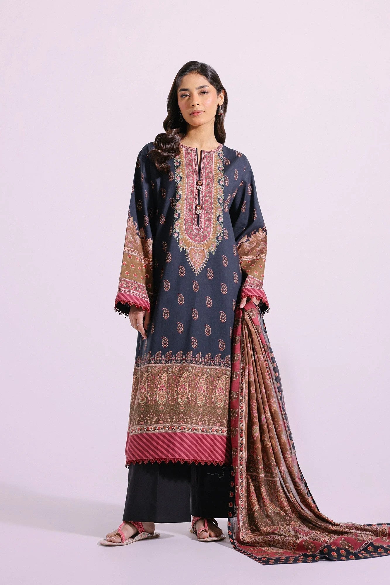 Ethnic 3PC Printed Lawn Suit