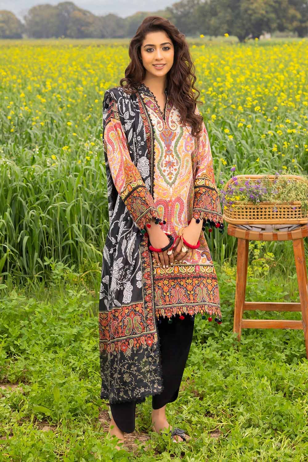 Gul Ahmad 3PC Printed Lawn Suit