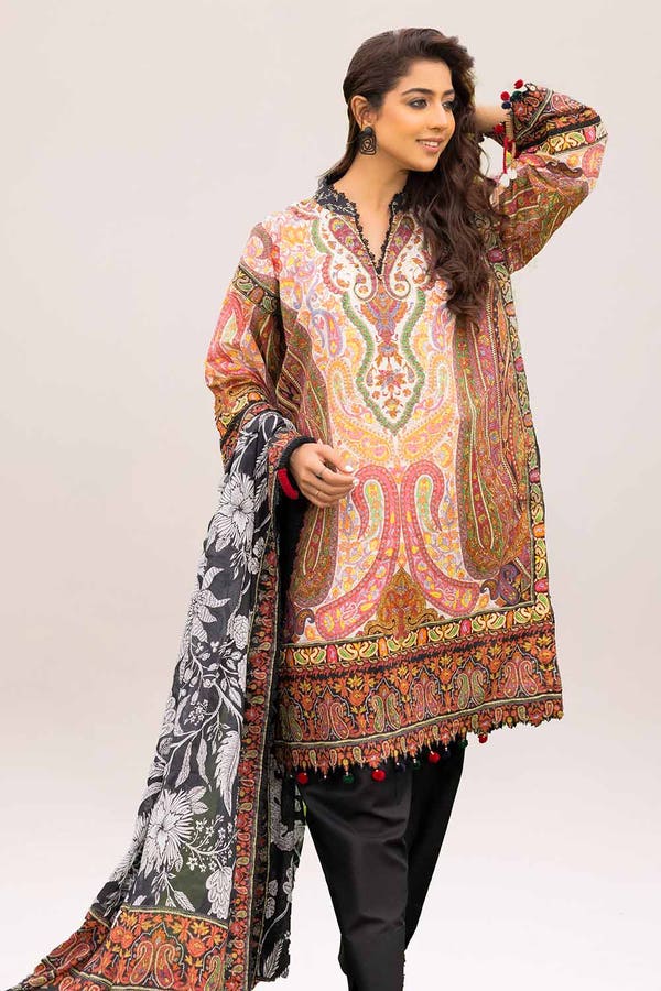 Gul Ahmad 3PC Printed Lawn Suit