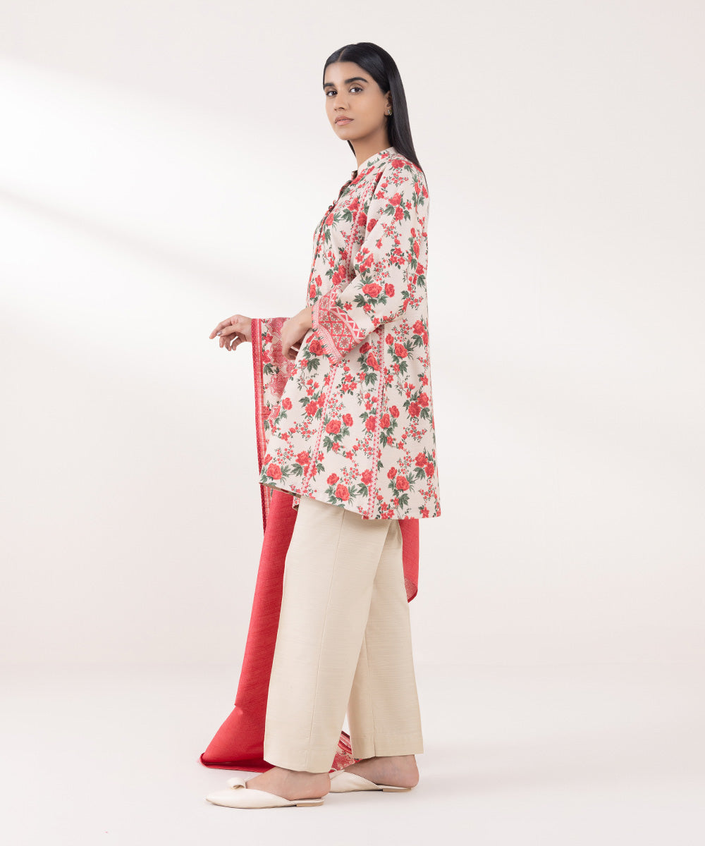 Saya 3PC Printed Lawn Suit